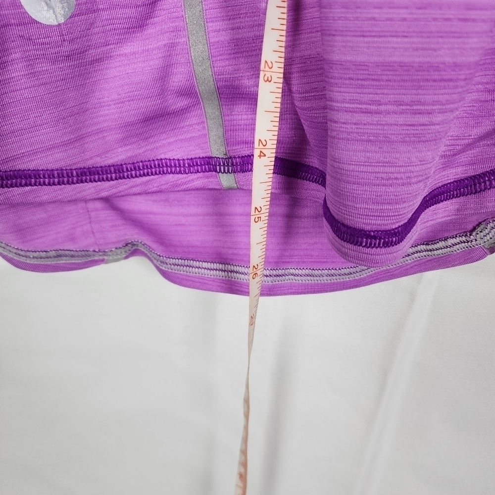 Athleta Purple Space Dye Racerback Tank Top Perforated Back Style 963958 XXS - Picture 6 of 6